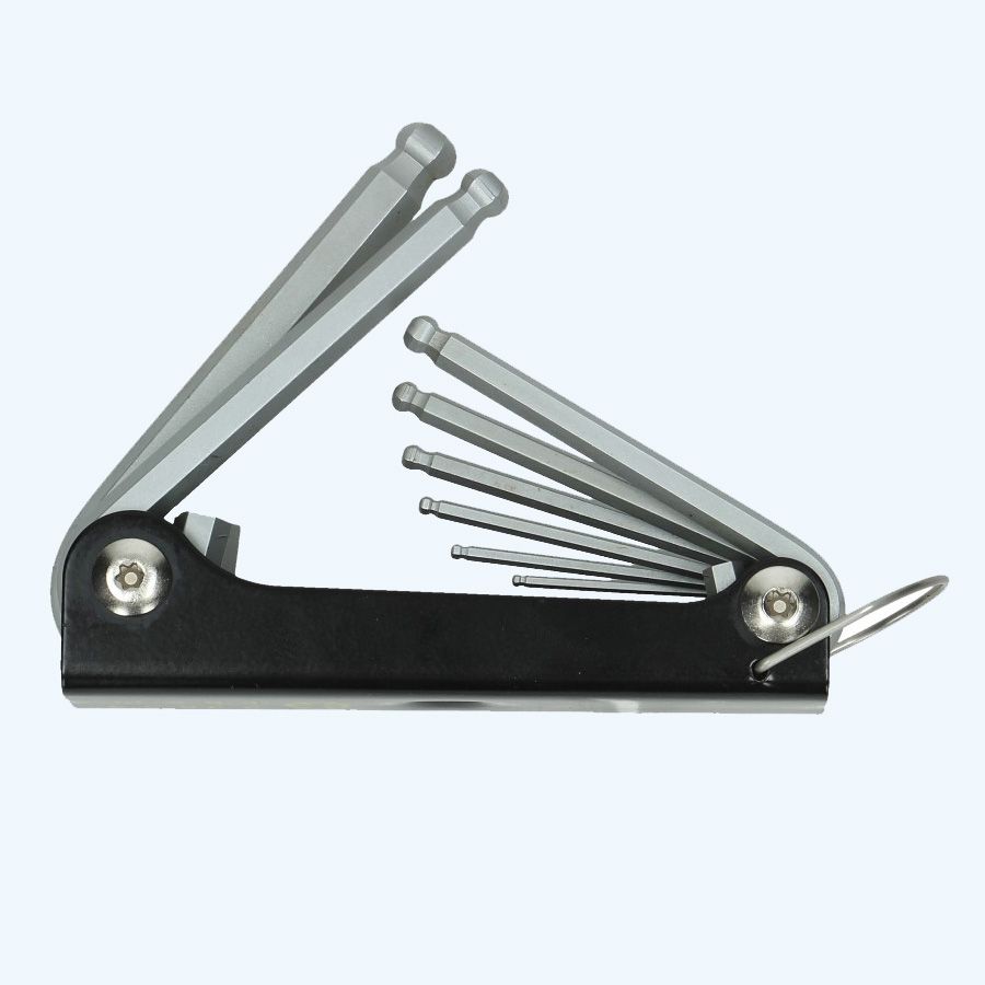 Innensechskantschlüsselset Taschenmessermodell Kugelkopf 8-teilig