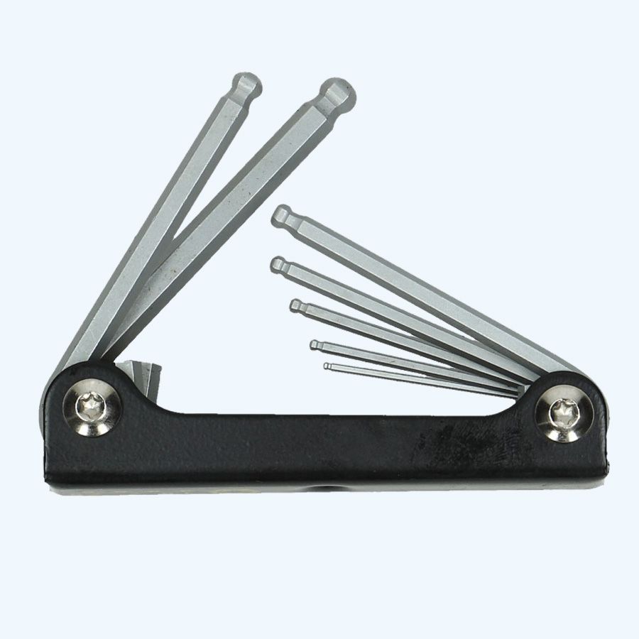 Innensechskantschlüsselsatz Taschenmesser-Modell Kugelkopf 7-teilig