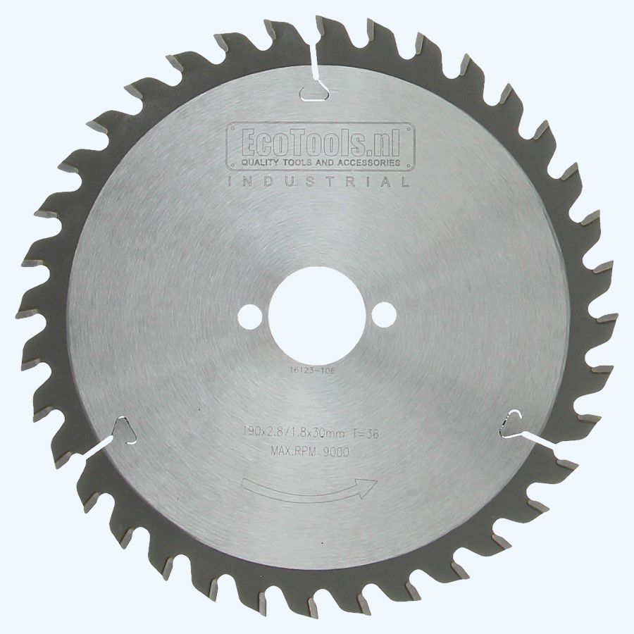 HM-zaagblad Industrial 190 x 30 mm T=36 HM-zaagblad Industrial 190 x 30 mm T=36