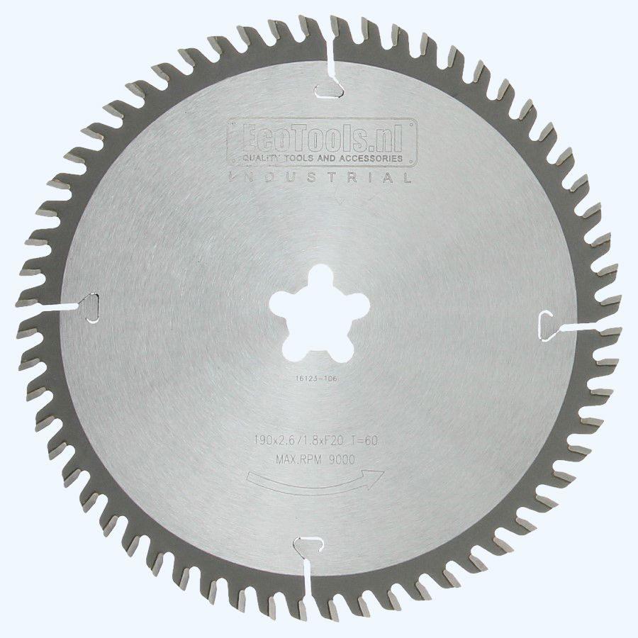 HM-zaagblad Industrial 190 x F-20 mm T=60