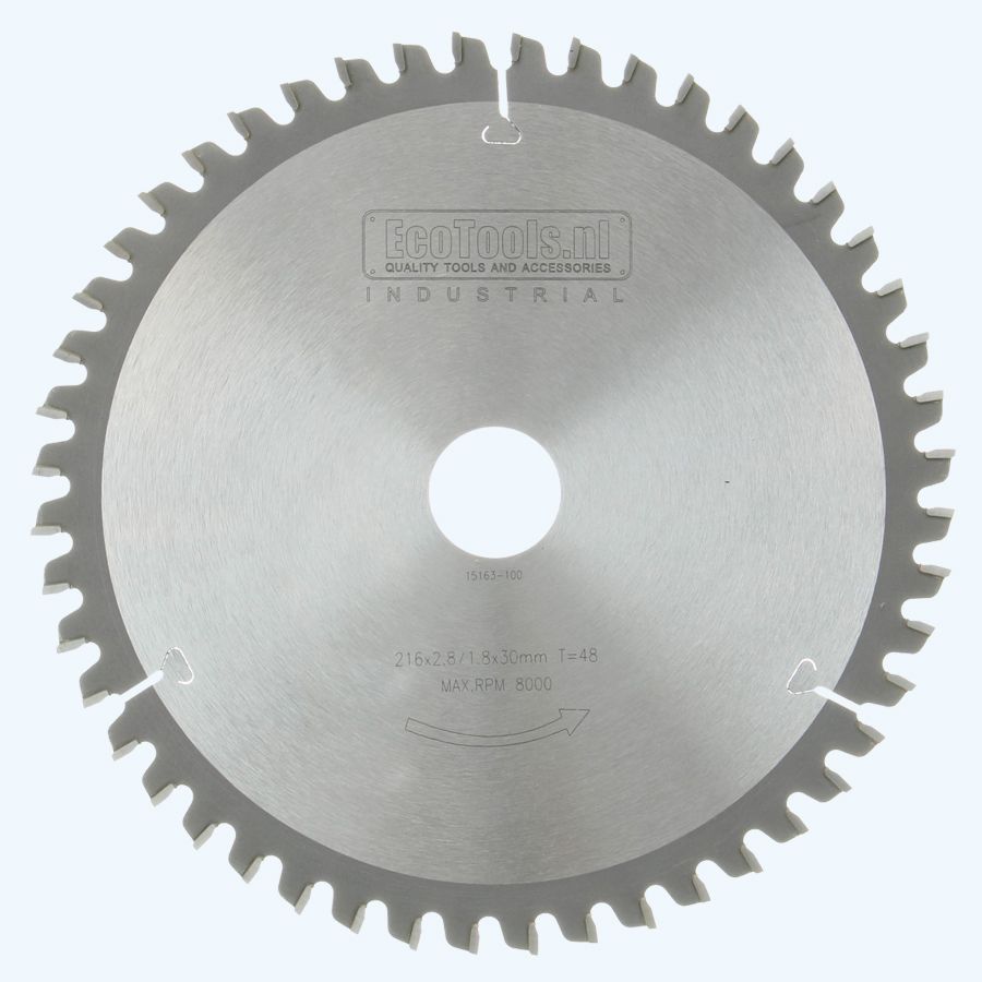 HM-afkortzaagblad Industrial 216 x 30 mm T=48