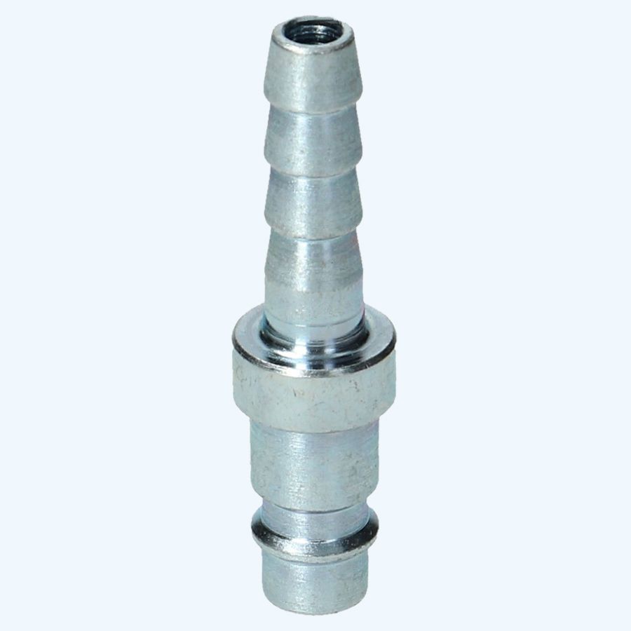 Euro-Stecknippel mit Schlauchtülle 8 mm