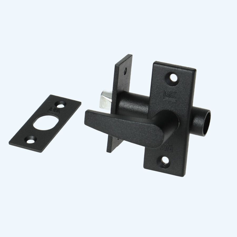 Riegel mit Schließblech 55/35 schwarz