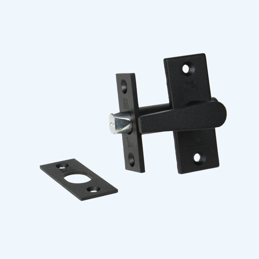 Riegel mit Schließblech 55/35 schwarz