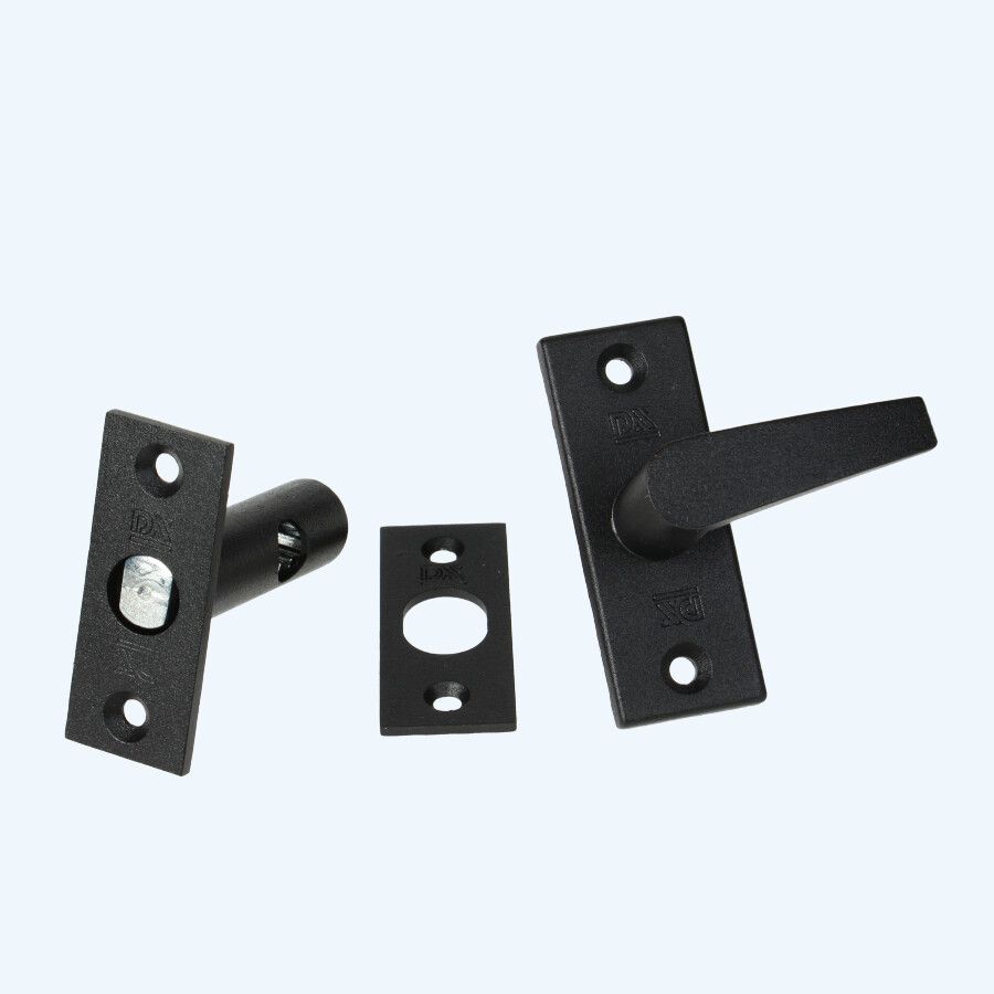 Riegel mit Schließblech 55/35 schwarz