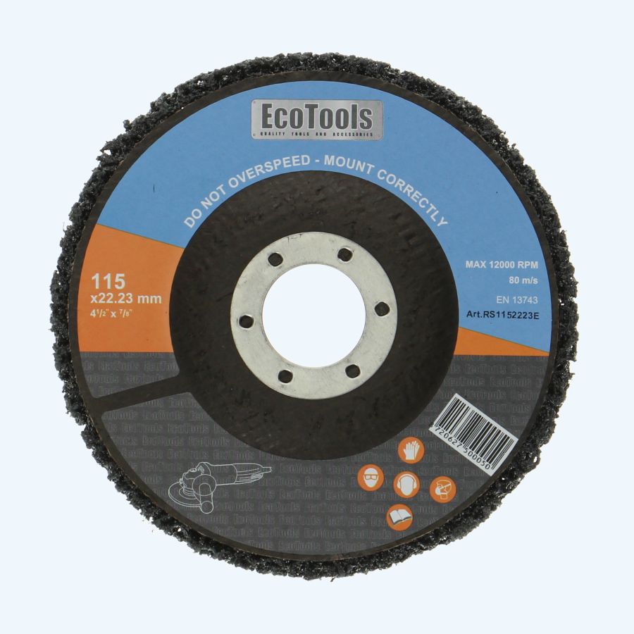Reinigingsschijf EcoTools 115 mm silicium carbide
