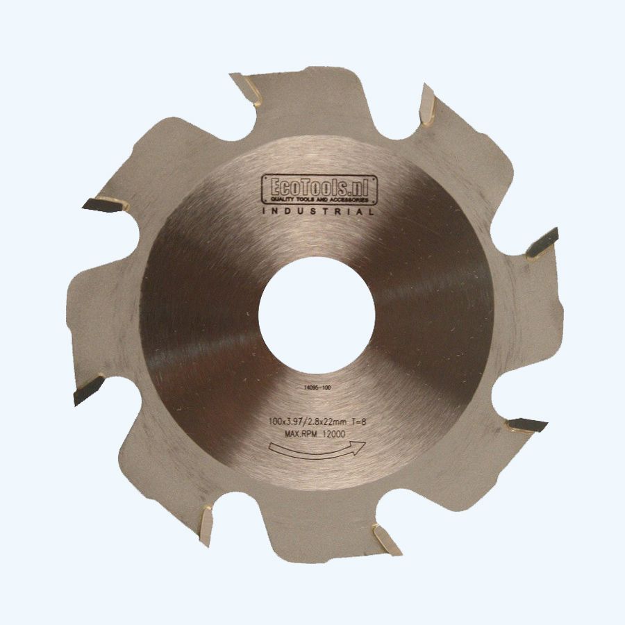 Lamellenfräser Sägeblatt 100 x 4 x 22 mm T=8 (Industrial)