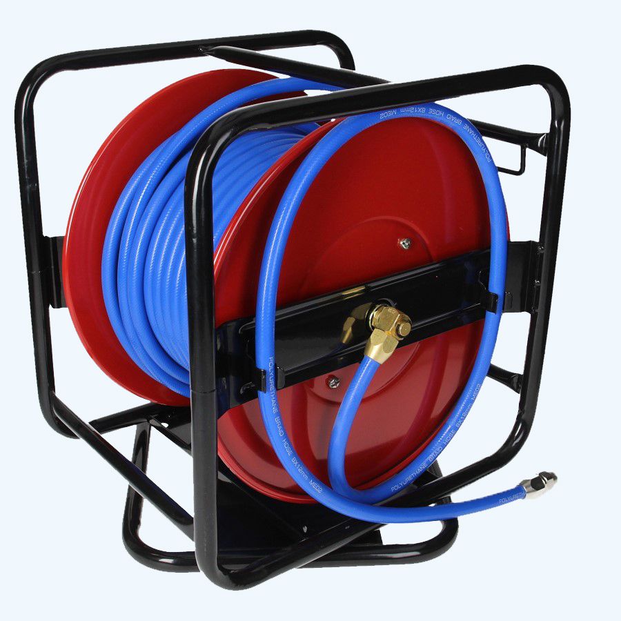 Luftschlauchhaspel Drehplatte 30 m PU Schlauch