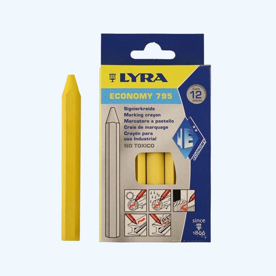 12 Stück Lyra Markierkreide gelb