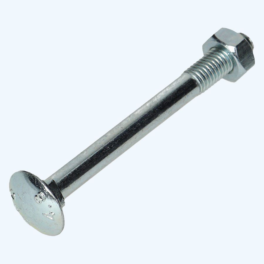 Slotbout met moer M8 x 150 mm (gegalvaniseerd)