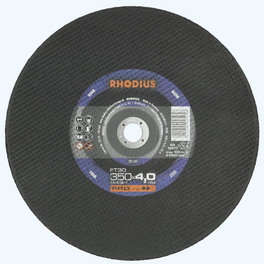 Trennscheibe METALL 350 x 4,0 x 25,4 mm (Rhodius)