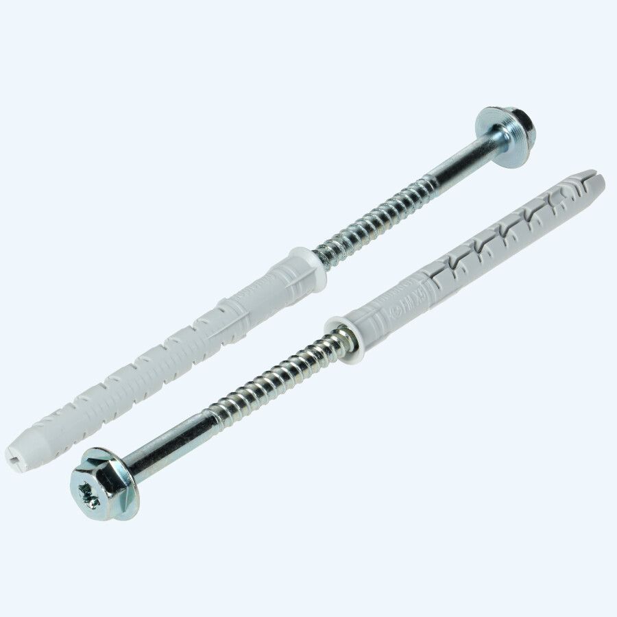 50 Stück FM® X5 Multiplug 10 x 115 mm Sechskantkopf T40 verzinkt 50 Stück FM® X5 Multiplug 10 x 115 mm Sechskantkopf T40 verzinkt