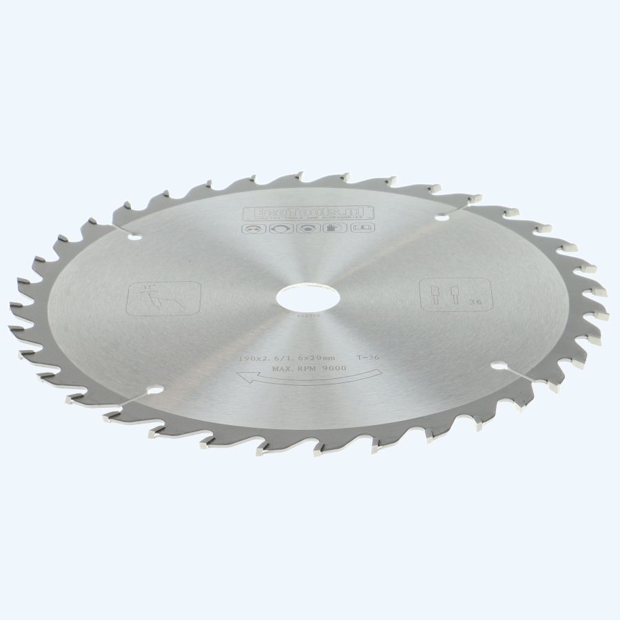 HM-zaagblad PROF 190 x 20 mm T=36