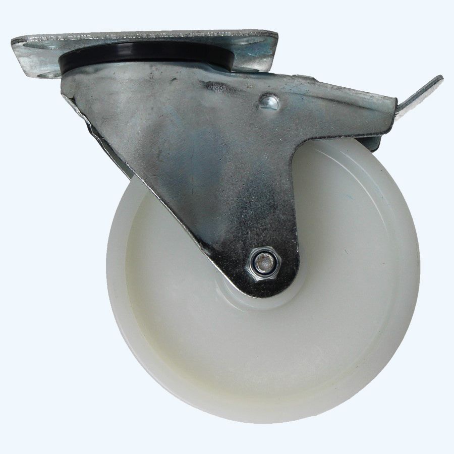 Nylon-Lenkrolle mit Bremse 125 mm 160 kg