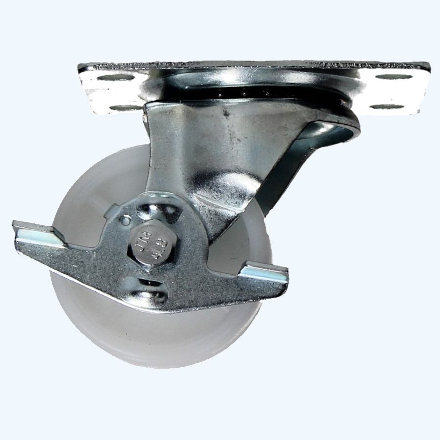 Nylon-Lenkrolle mit Bremse 63 mm 60 kg