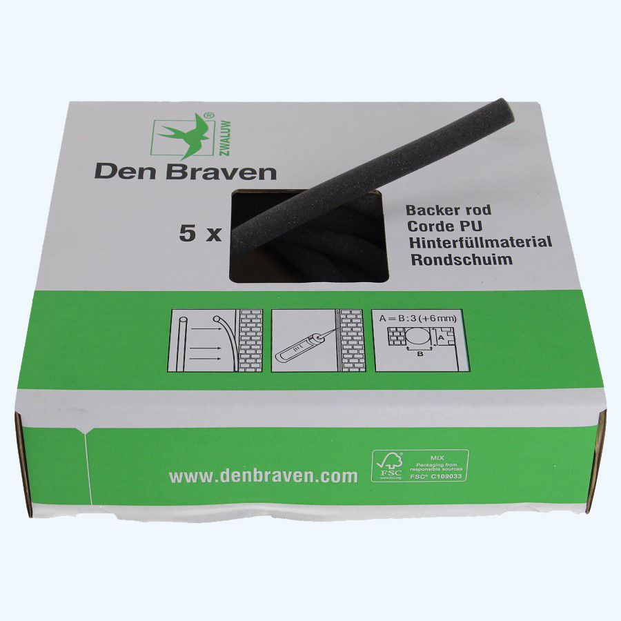 Den Braven PU Rückenfüllung 5 x 1 Meter Ø 15 mm
