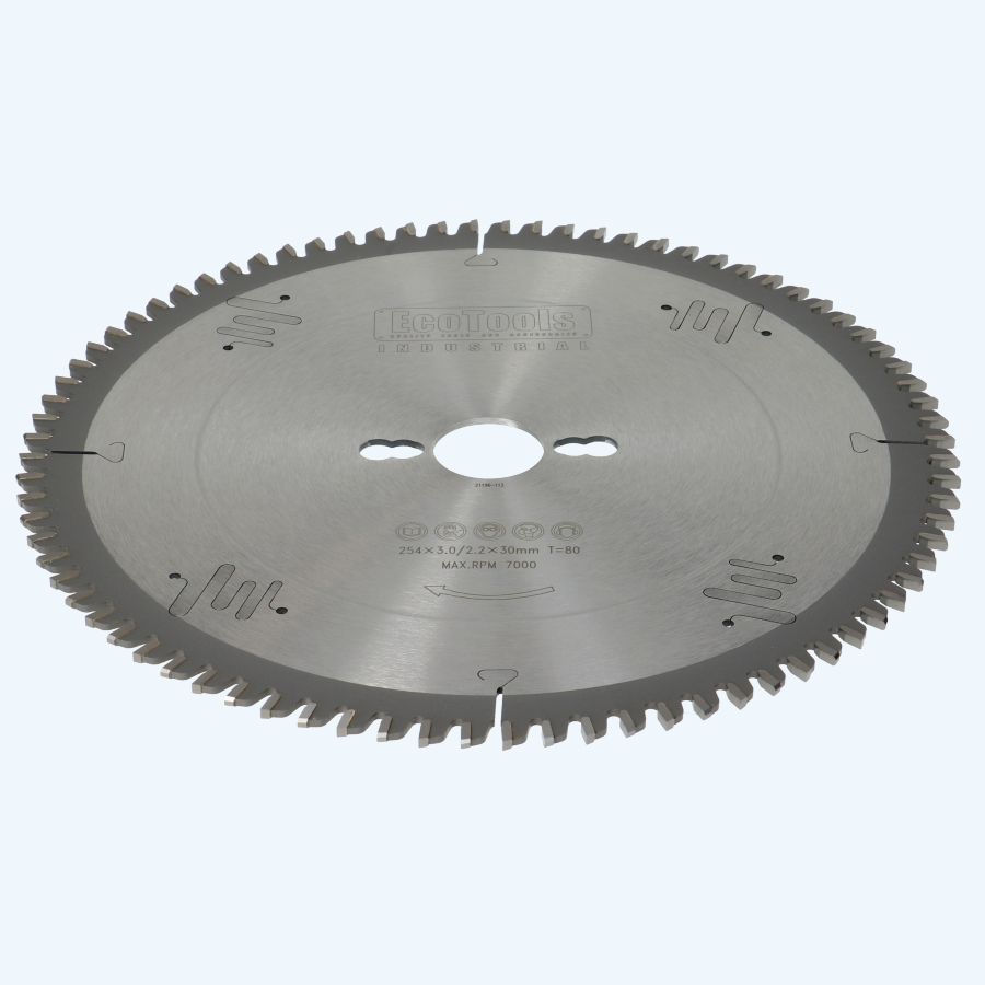 HM-zaagblad Industrial 254 x 30 mm T=80 (vlak-daktand)
