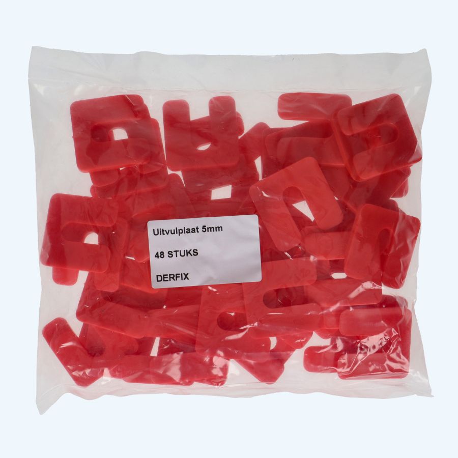 48 Stk. Ausgleichsplättchen 5 x 47 mm rot (Tüte)