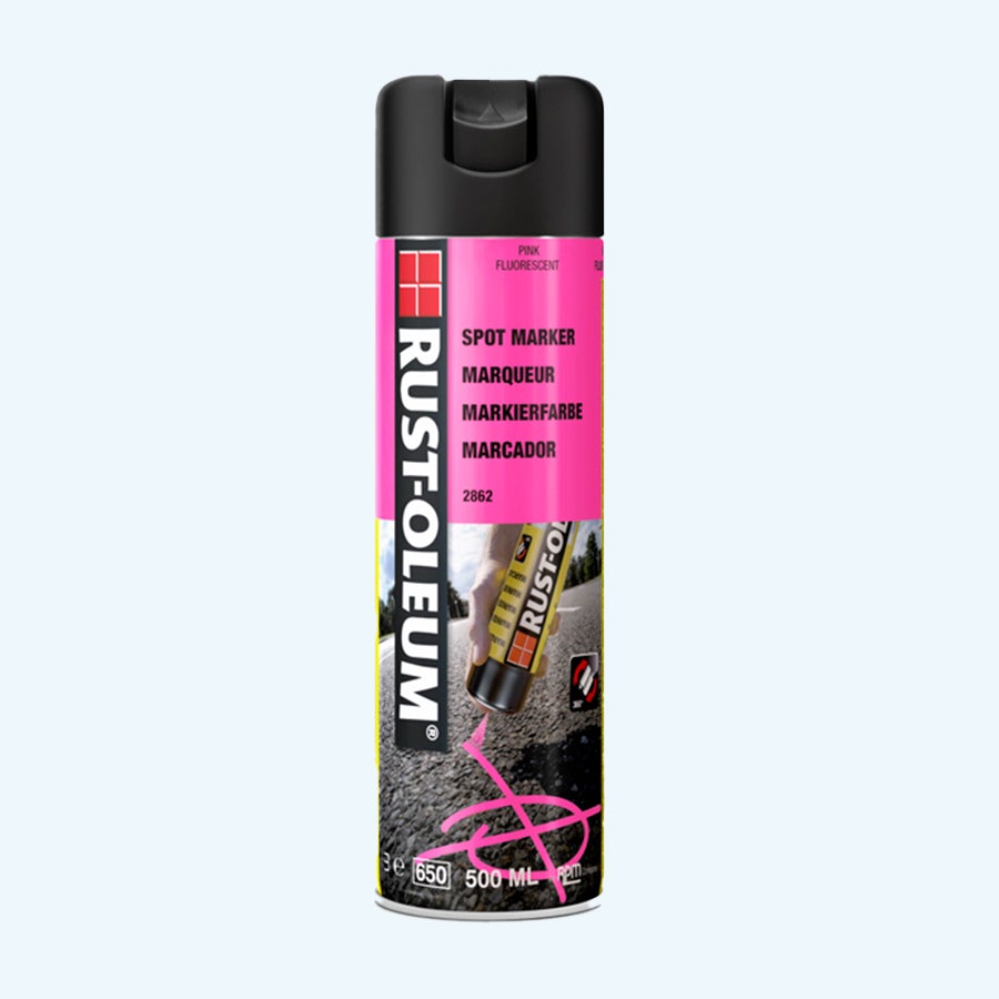 Rust-oleum Hard Hat Markierungsspray FLUORESZIEREND ROSA 500 ml