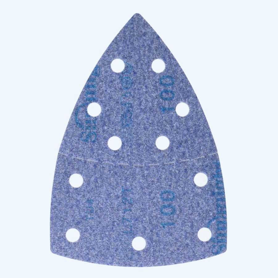 50 st Ceramic klittenband schuurpapier 100 x 150 mm K280, 11 stofgaten