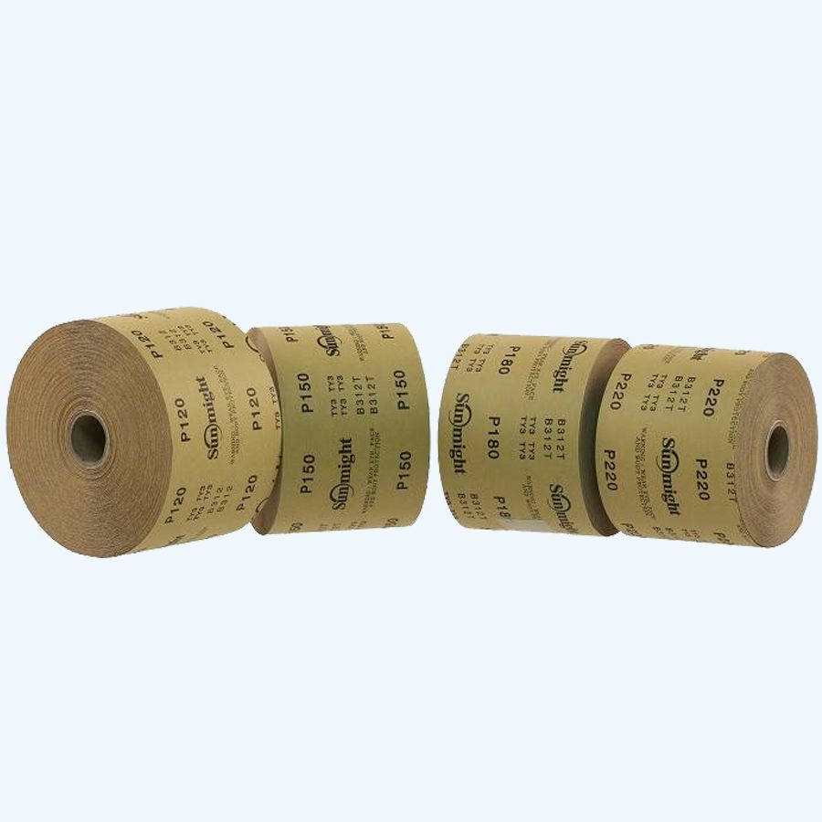 Papieren schuurrol 25 meter x 115mm K120