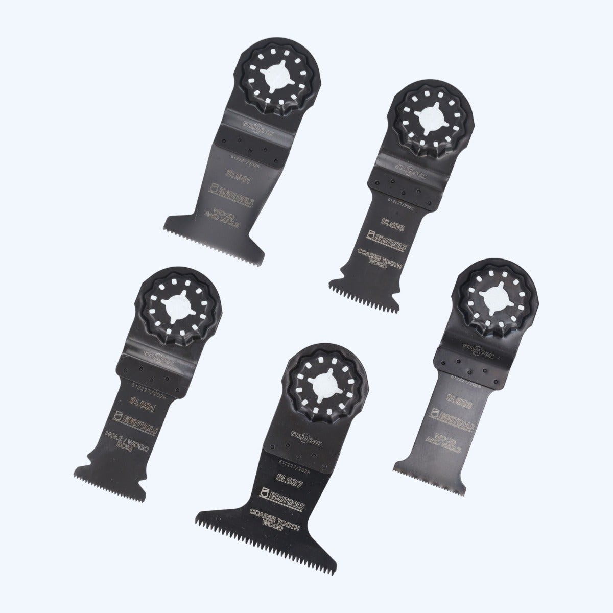 5-delige set Starlock multitool zaagbladen
