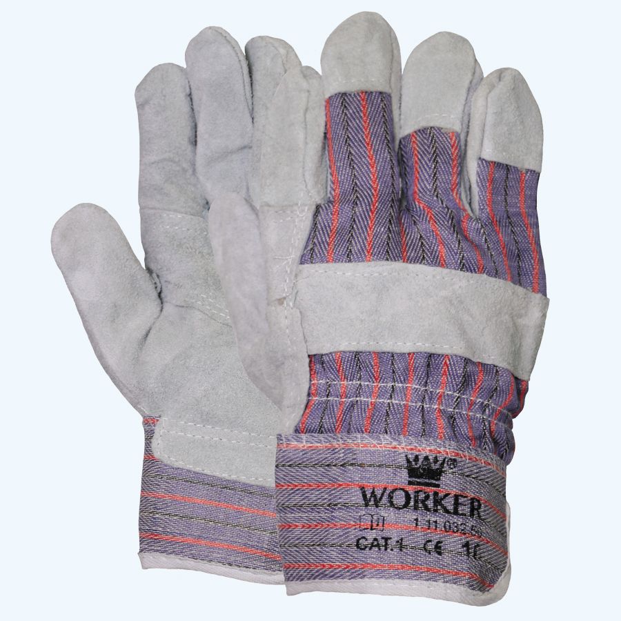 Rindspaltleder Arbeitshandschuhe Amerika (Größe 10)