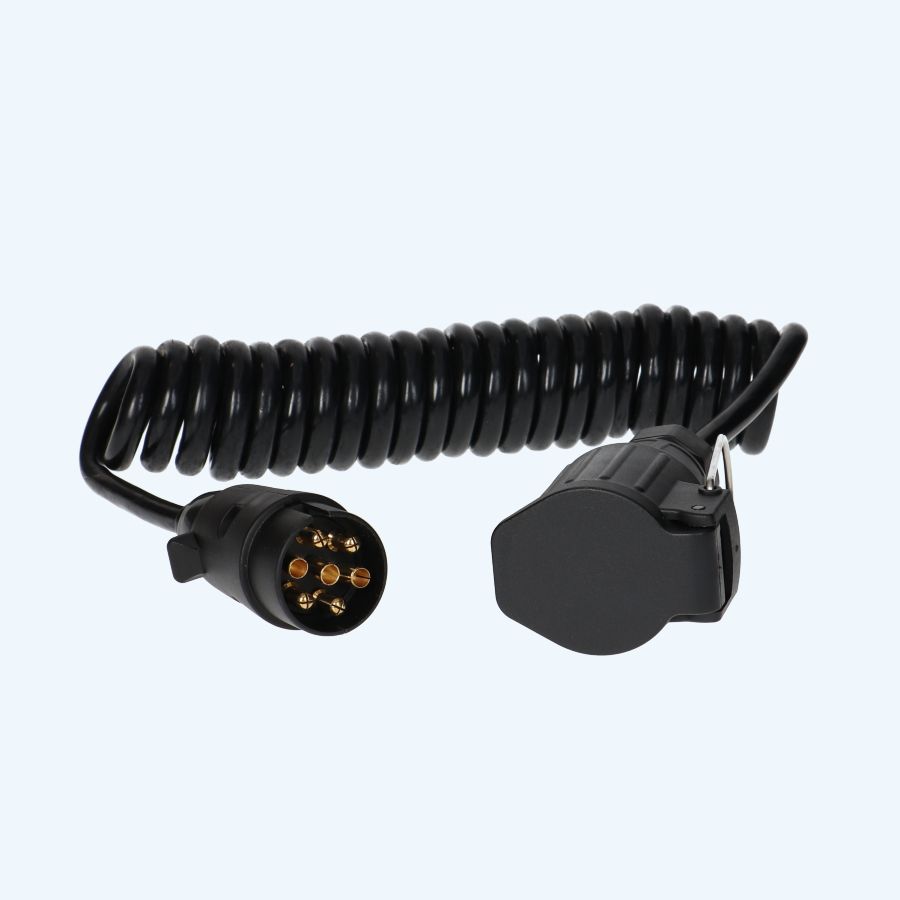 Spiraalkabel 3,5 meter (7-polige stekker / 13-polige contrastekker)