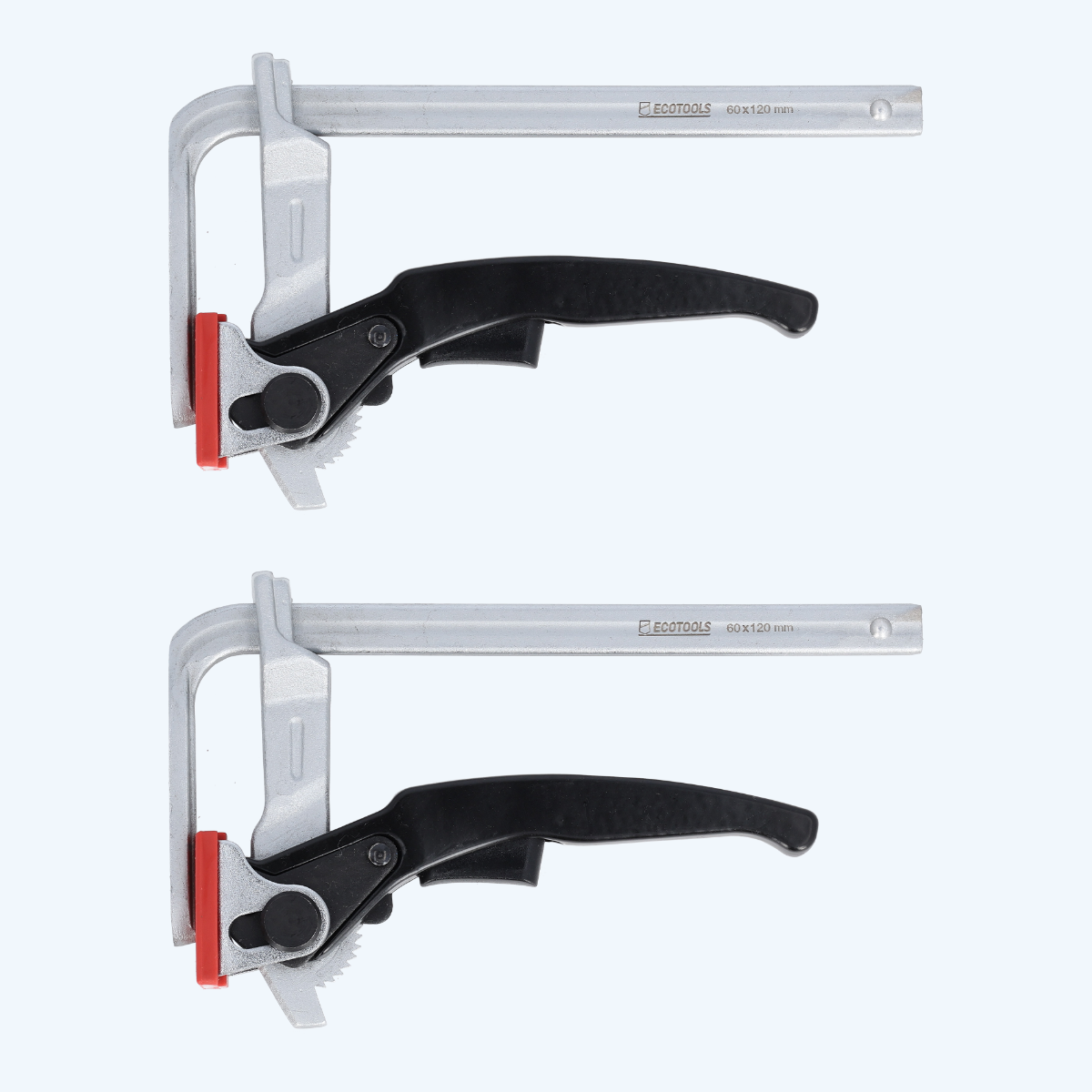 Set von 2 Stück Schnellspannklemmen für Führungsschiene 120 x 60 mm