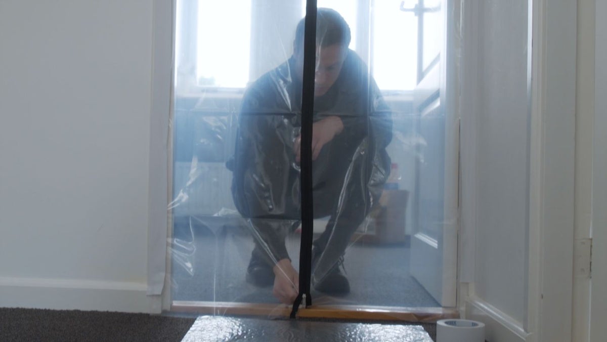 Staubtür 2,4 x 1,2 Meter Staubtür 2,4 x 1,2 Meter