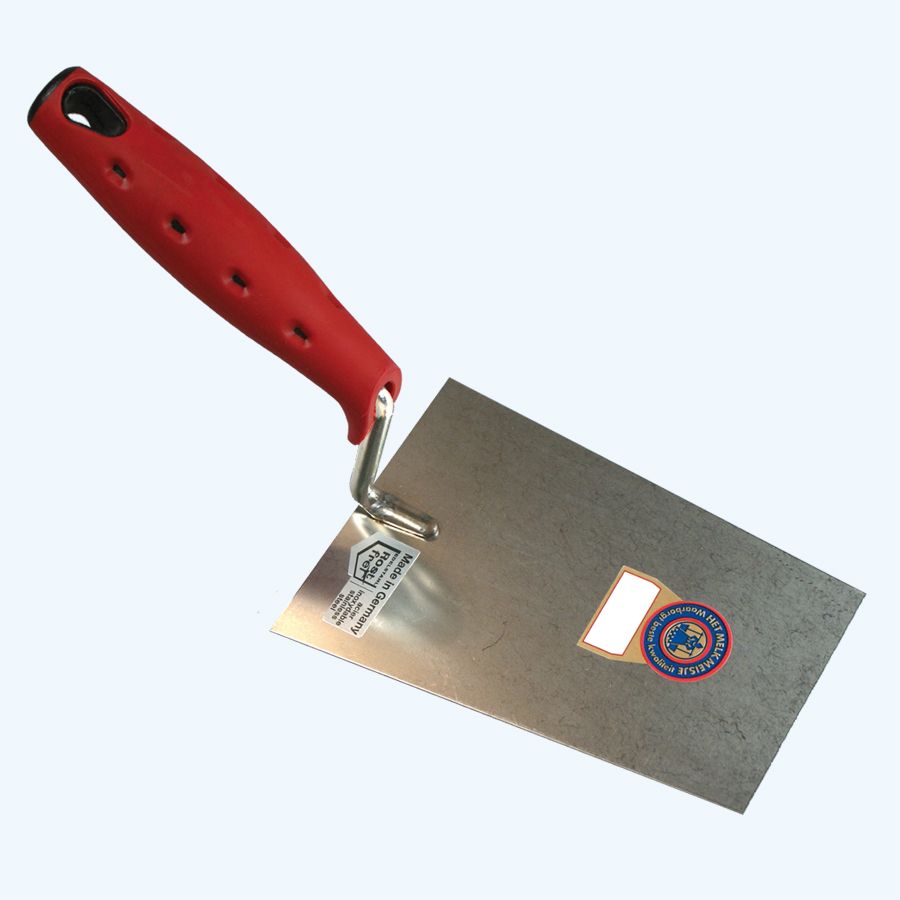 Melkmeisje Stuckateurkelle Edelstahl gerade Softgrip