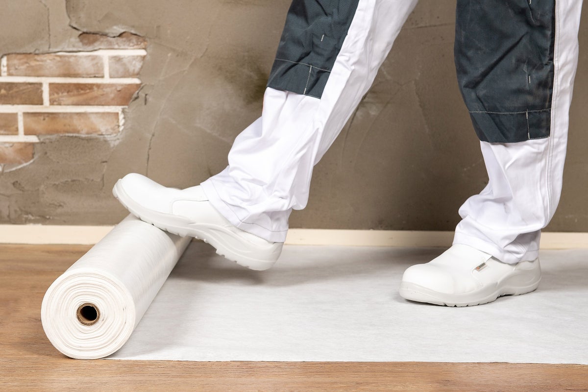 Top Sorb selbstklebende LDPE-Abdeckfolie 0,67 x 25 Meter