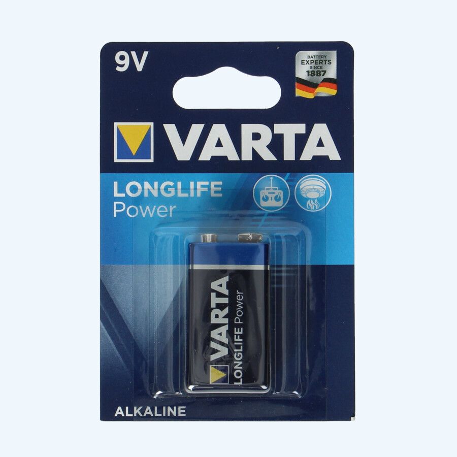 Varta Longlife Power 9 Volt Blockbatterie