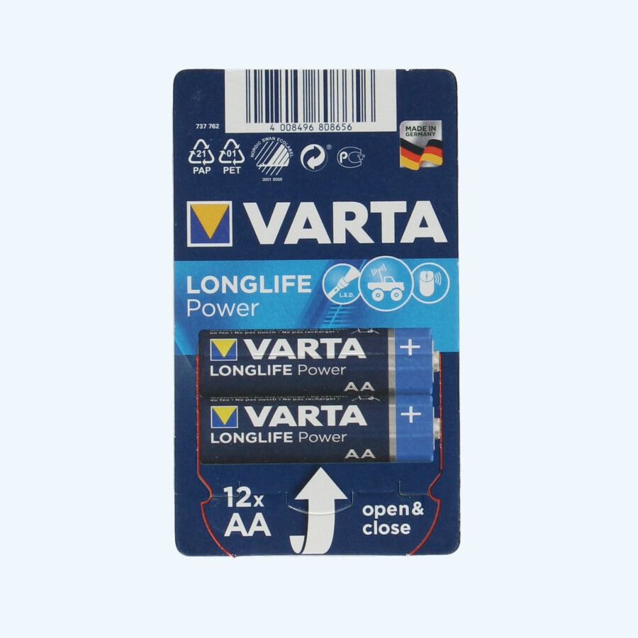 Varta Longlife Power AA Batterien (12 Stück)