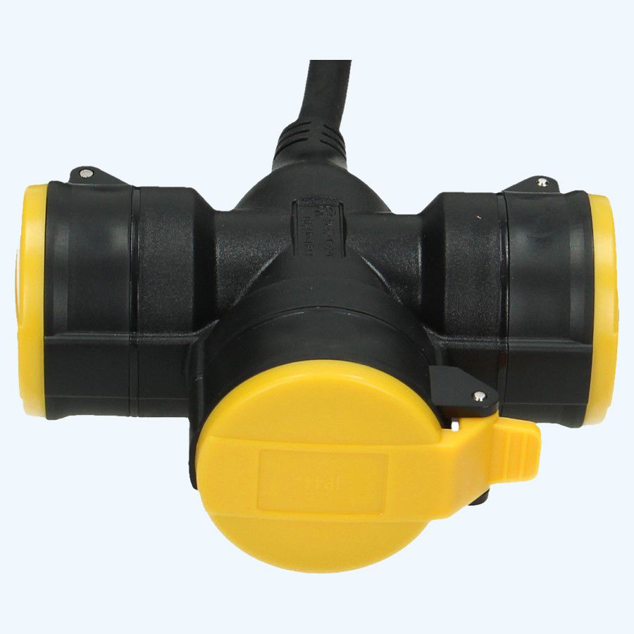 3-fach Verteilerblock 10 Meter 3x1,5 mm2 Neopren