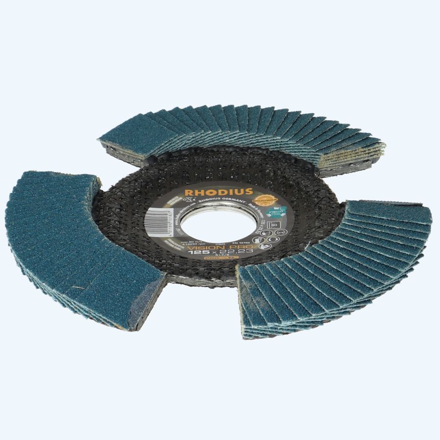 Lamellenschijf vision pro 125 x 22,23 mm K80 (Rhodius)