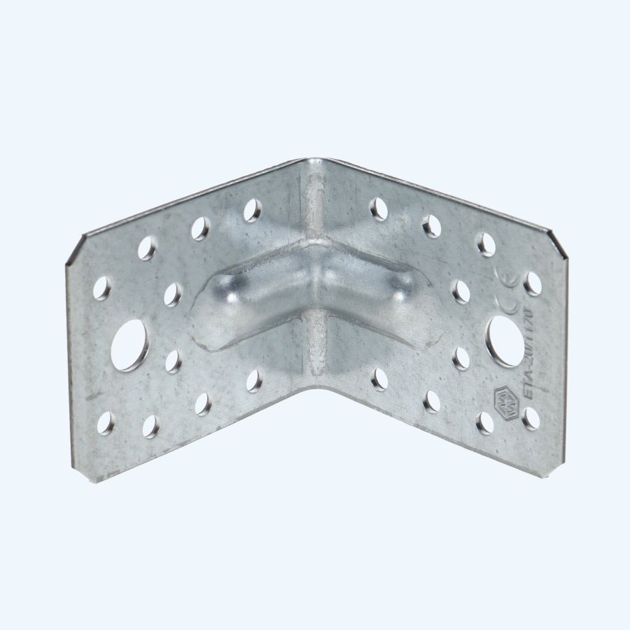 Hoekanker met ril 70 x 70 mm