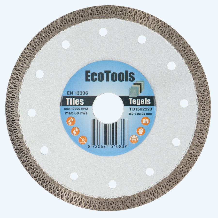 Diamantschijf tegels 150 x 22,23 mm