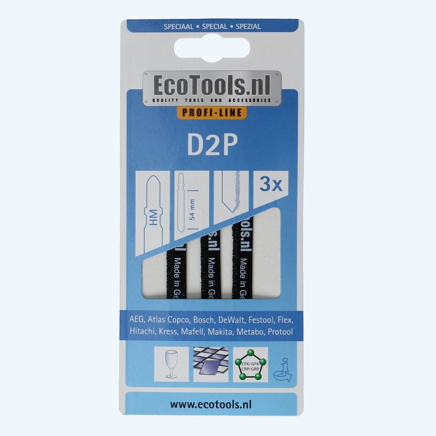 3 Stk. Stichsägeblätter für Keramik und Glas Typ D2P (Prof-line)