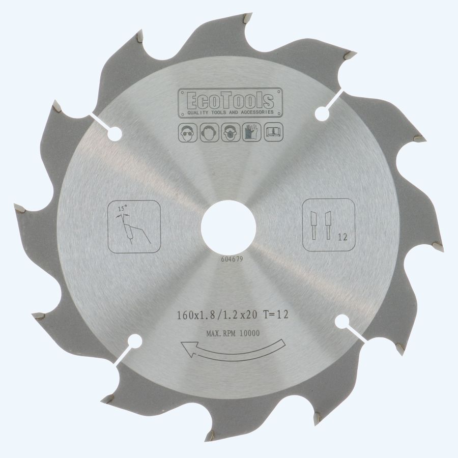 HM-zaagblad PROF 160 x 20 mm T=12 (1,8/1,2 mm)