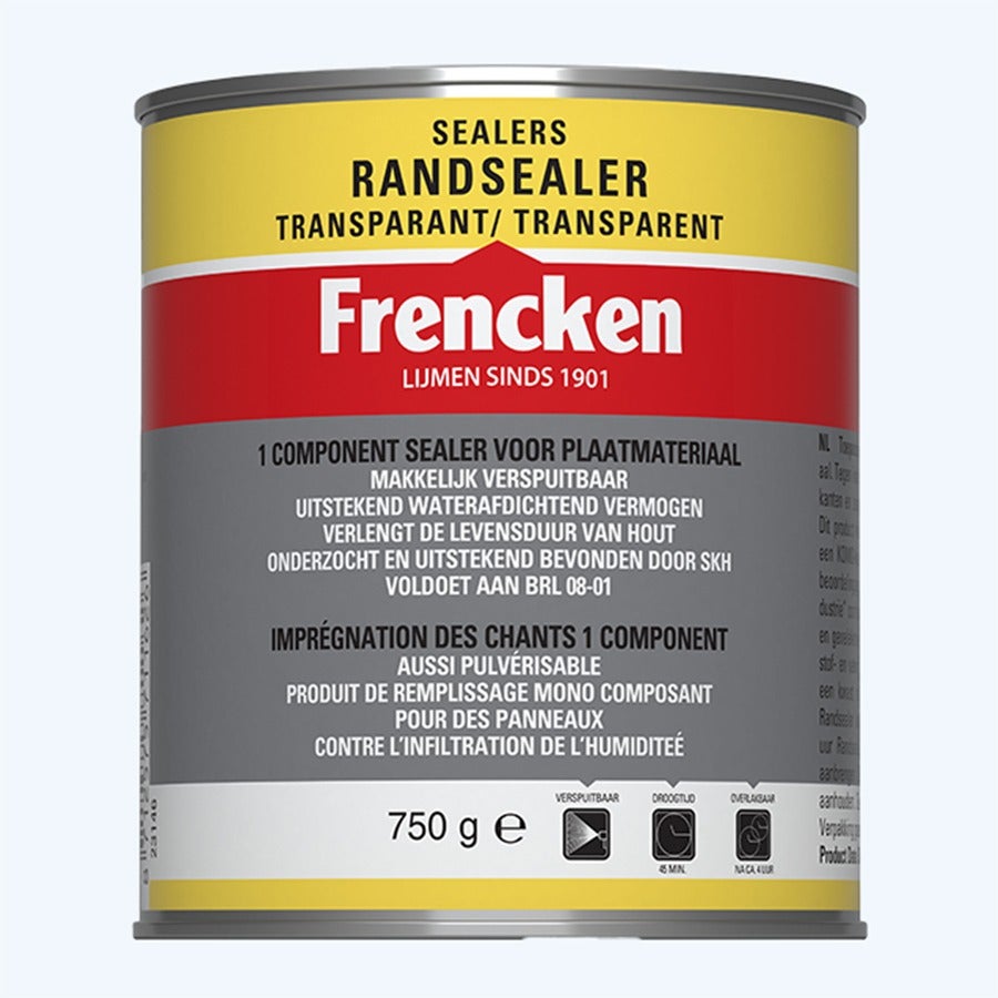 Frencken randsealer transparant 750 gr Frencken randsealer transparant 750 gr