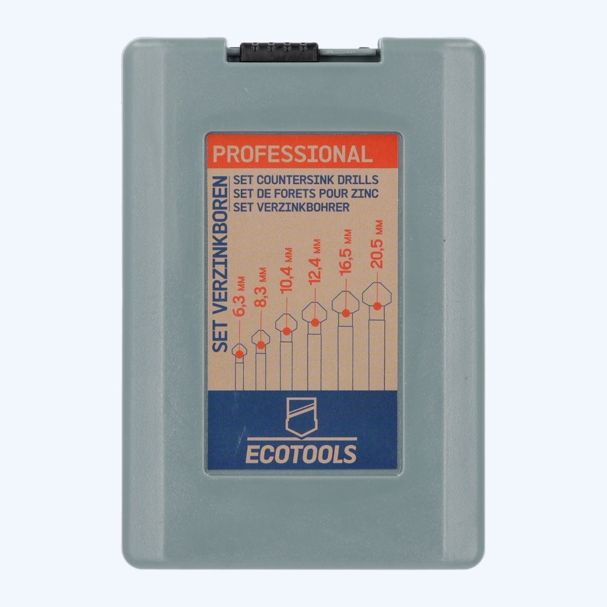 6-teiliges Set HSS 5% Kobalt TiAlN Senkbohrer 6-teiliges Set HSS 5% Kobalt TiAlN Senkbohrer