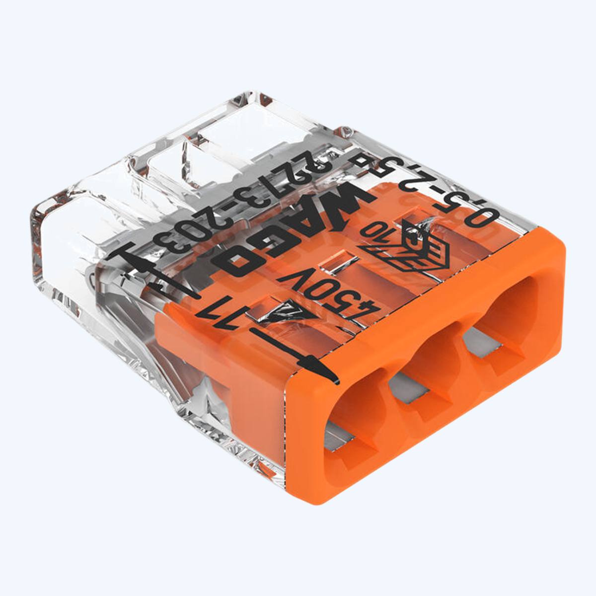 WAGO-Lötklemme COMPACT, 3-fach, 2,5 mm² (100 Stück) WAGO-Lötklemme COMPACT, 3-fach, 2,5 mm² (100 Stück)