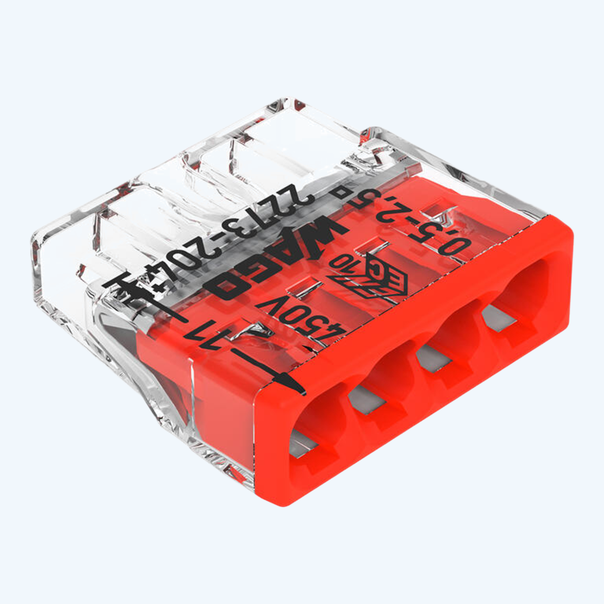 WAGO-Lötklemme COMPACT, 4-fach, 2,5 mm² (100 Stück) WAGO-Lötklemme COMPACT, 4-fach, 2,5 mm² (100 Stück)