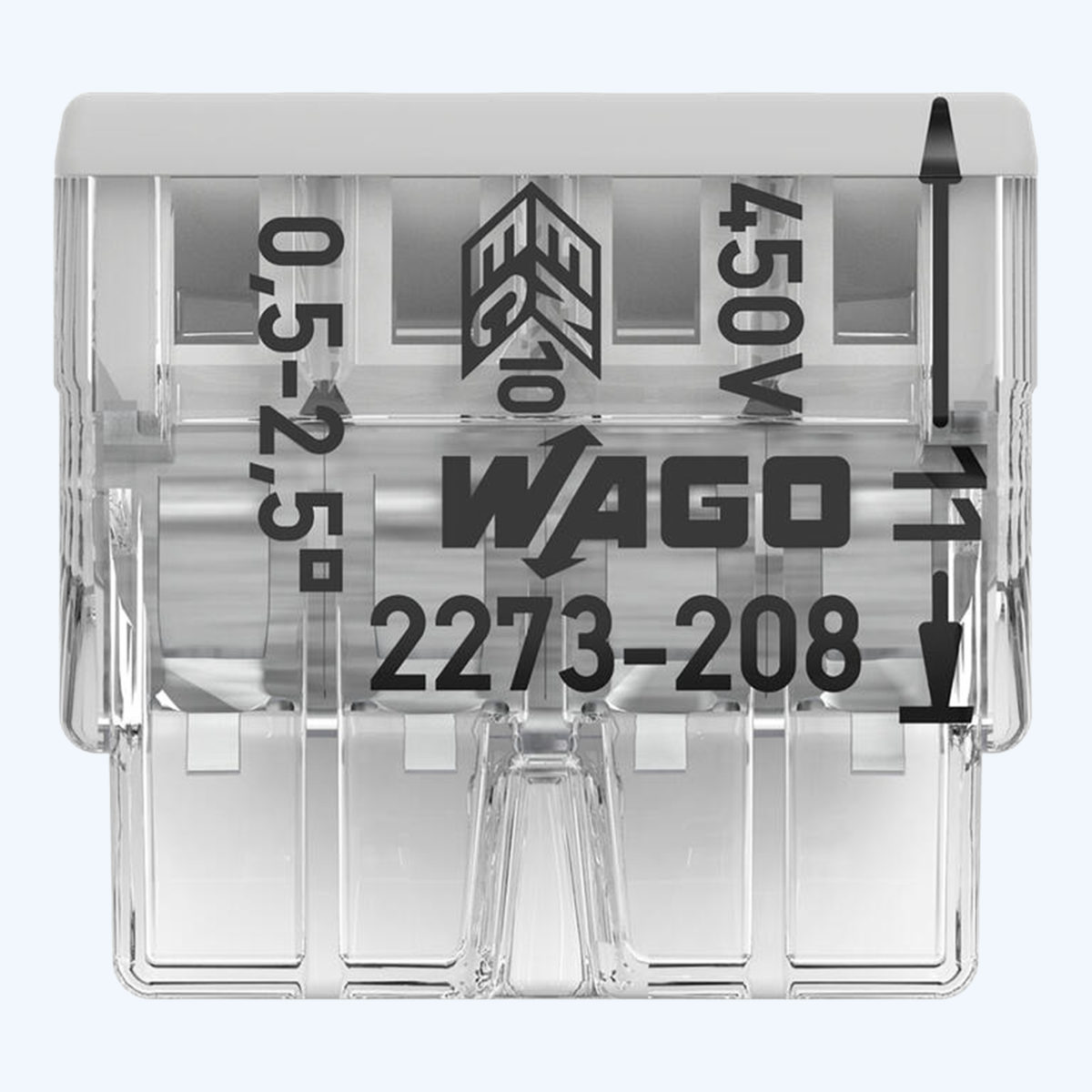 WAGO-Lötklemme COMPACT, 8-fach, 2,5 mm² (50 Stück) WAGO-Lötklemme COMPACT, 8-fach, 2,5 mm² (50 Stück)
