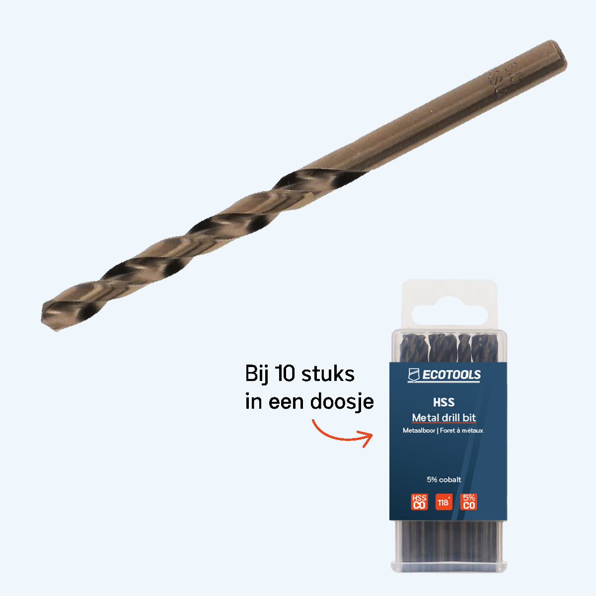 HSS 5% Kobalt Metallbohrer 3,5 x 70 mm HSS 5% Kobalt Metallbohrer 3,5 x 70 mm