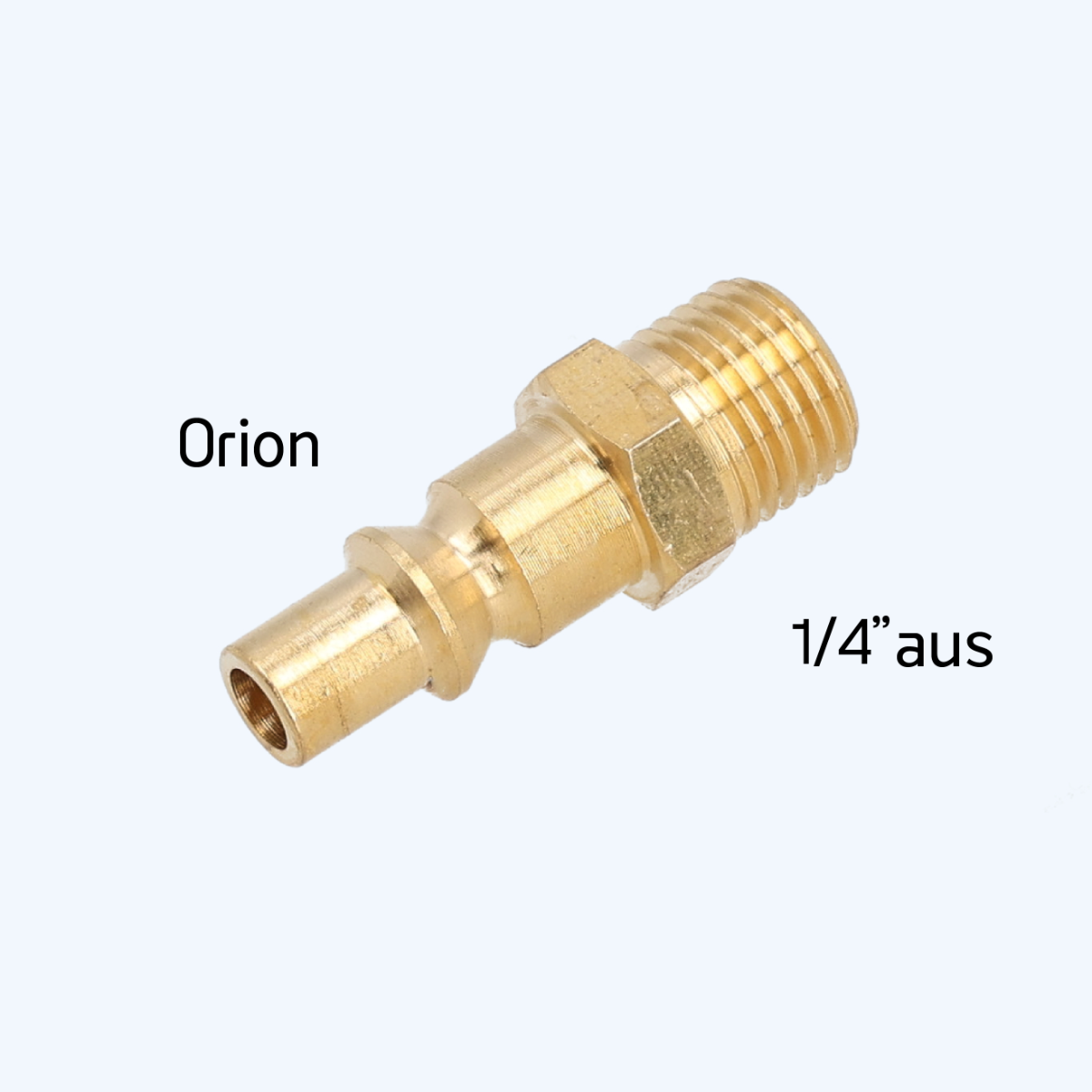 Orion-Stecknippel mit 1/4'' Außengewinde Orion-Stecknippel mit 1/4'' Außengewinde