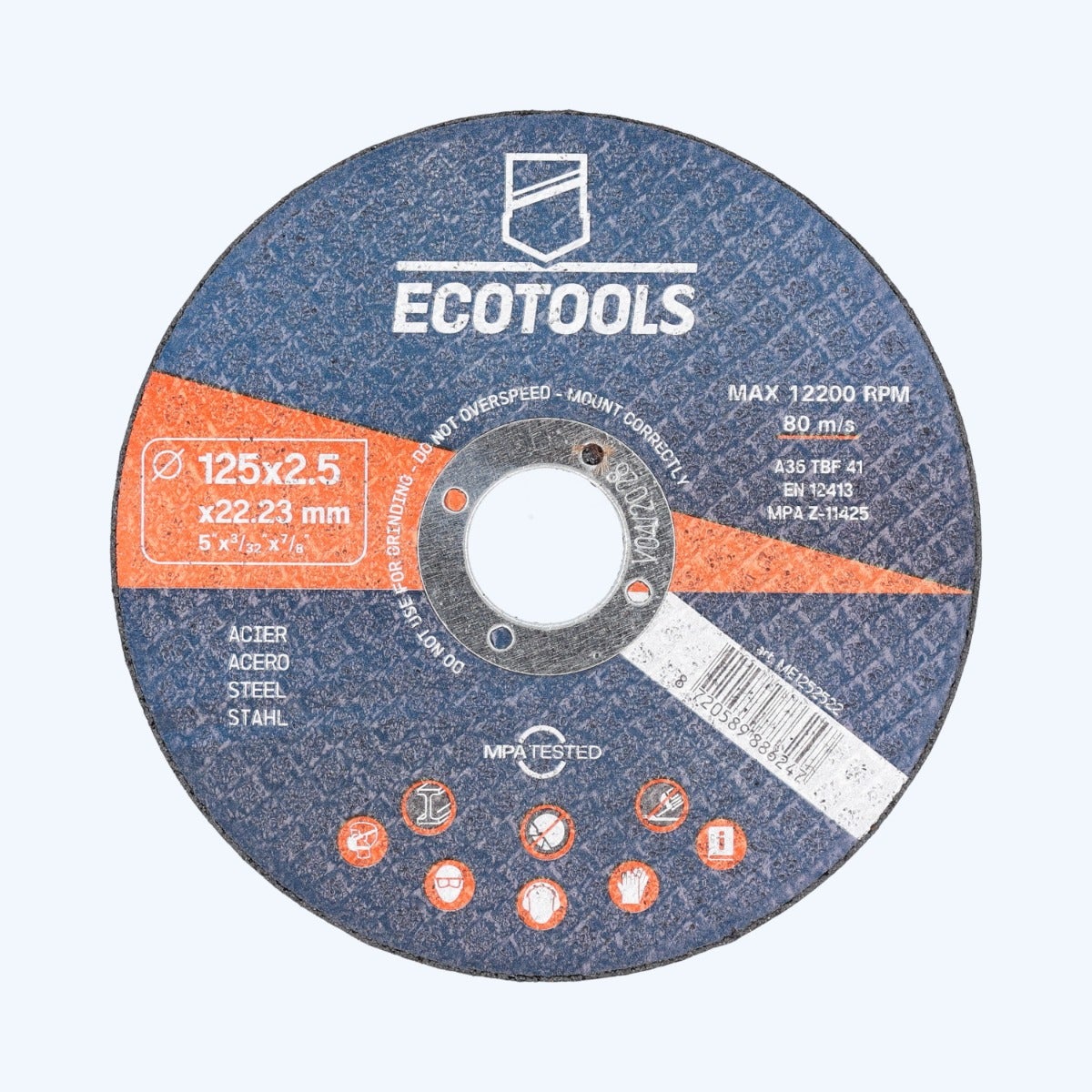Trennscheibe METALL 125 x 2,5 x 22,23 mm (EcoTools) Trennscheibe METALL 125 x 2,5 x 22,23 mm (EcoTools)