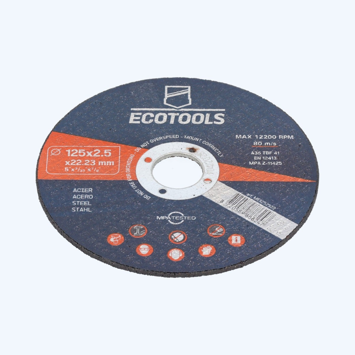 Trennscheibe METALL 125 x 2,5 x 22,23 mm (EcoTools) Trennscheibe METALL 125 x 2,5 x 22,23 mm (EcoTools)