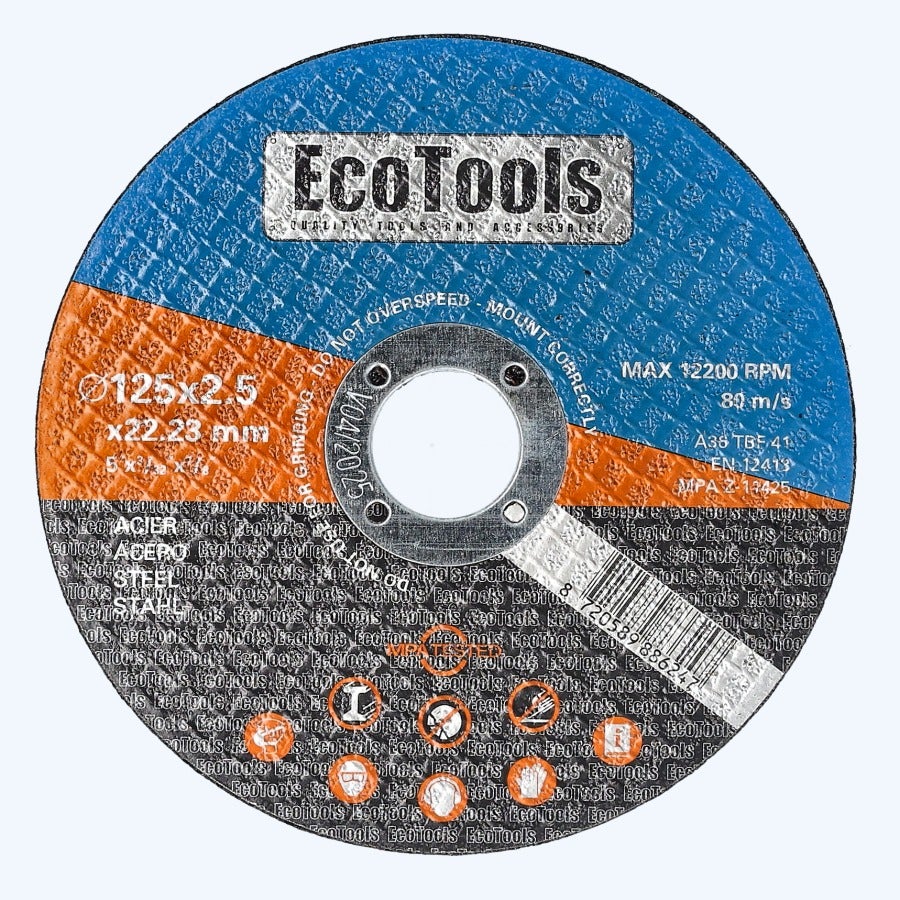 Doorslijpschijf METAAL 125 x 2,5 x 22,23 mm (EcoTools) Doorslijpschijf METAAL 125 x 2,5 x 22,23 mm (EcoTools)